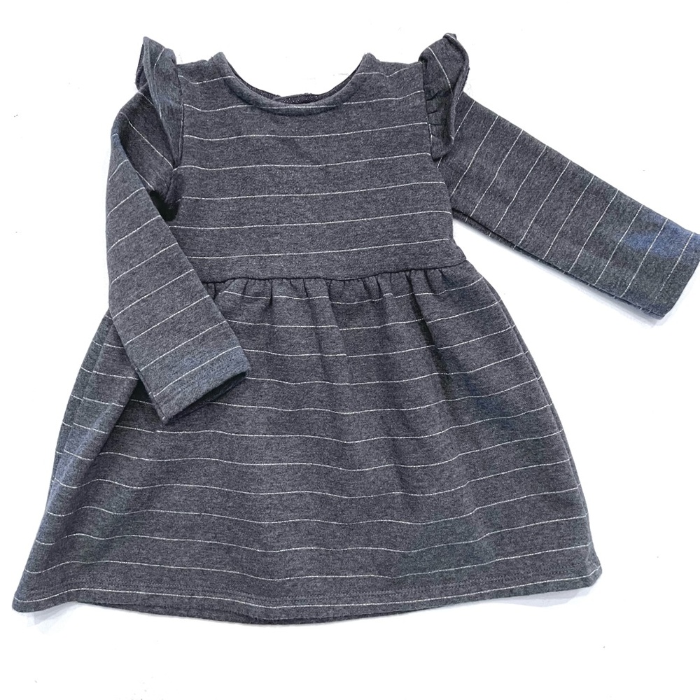 Carters Grey Fleece Dress 12M